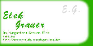 elek grauer business card